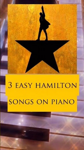 3 Easy Hamilton songs on piano #hamilton #piano #easy #tutorial #theater #shorts