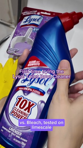 Toilet Cleaning ASMR with Lysol Cling