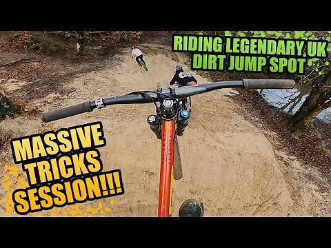 LEGENDARY UK MTB DIRT JUMP SPOT WITH SAM PILGRIM, BLAKE SAMSON, SAM REYNOLDS AND SAM HODGSON!!!