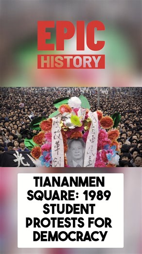 In spring 1989, Chinese students and workers occupied Beijing's Tiananmen Square, demanding democratic reforms, free speech, and an end to corruption amid economic unrest. Inspired by Gorbachev's glasnost, the peaceful protests swelled to millions but ended in a brutal military crackdown on June 4, killing hundreds and symbolizing the fight for freedom. #tiananmensquare #chinesehistory #EpicHistory | Epic History TV