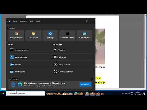 Uninstall Xbox app in Windows 10