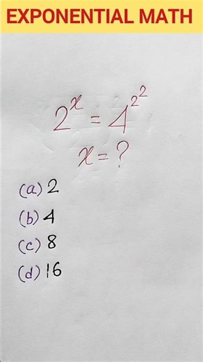 Exponential math tricks #maths #mathsaminute #shorts