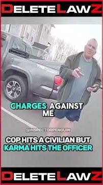 ROAD RAGGING COP WALKS OVER AND P*NCHES MAN IN THE FACE!