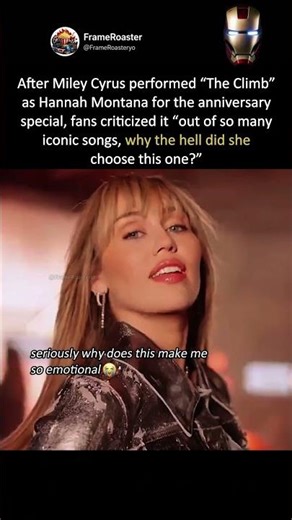 Miley Cyrus Singing “The Climb” as Hannah Montana Has Fans Emotional #hannah