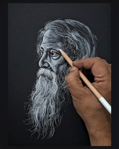 Rabindranath Tagore 🙏🙏🙏 #RabindranathTagore #art #artist #drawing #artwork #sketch #painting | Artist Sankha Adhikari
