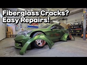 Repairing Cracks In My Fiberglass Fender Flares, Finally! Easier Than You'd Think.