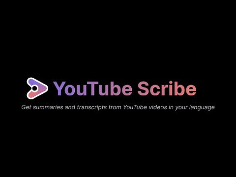 YouTube Scribe Demo