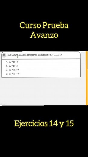 Curso Prueba Avanzo 2025: Ejercicios Esenciales