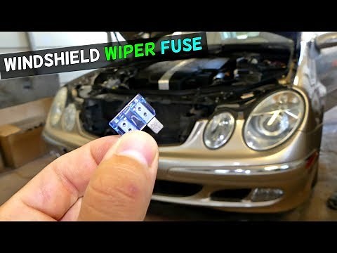 MERCEDES W211 WINDSHIELD WIPER FUSE REPLACEMENT LOCATION