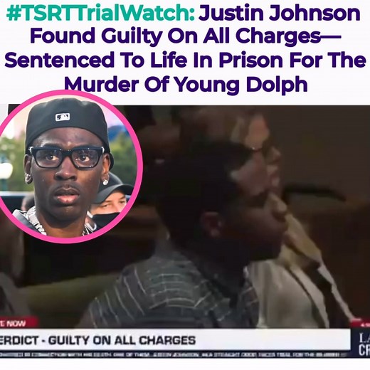 The Shade Room Teens on Instagram: "#JustinJohnson has been found guilty on all three charges related to the murder of #YoungDolph. On Thursday, a judge sentenced him to life in prison in relation to the first-degree murder charge. As we previously reported, Johnson has been charged with conspiracy to commit first-degree murder, first-degree, murder, and convicted felon in possession of a firearm.(📸/🎥:@lawandcrime, @gettyimages) ✍🏽: #TSRStaffBD"