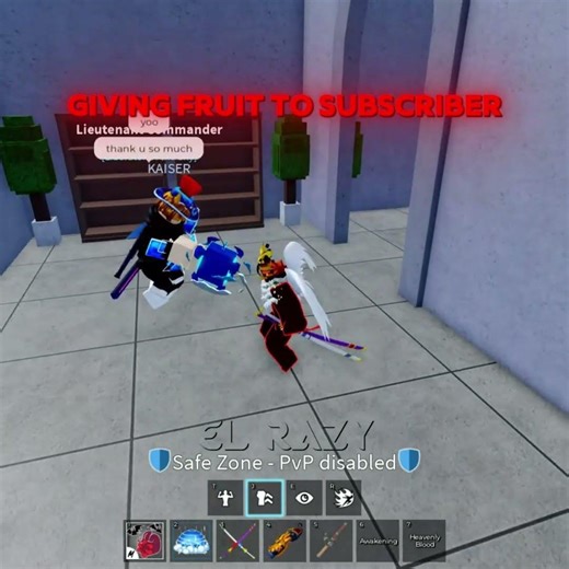 Giving Fruits :) #roblox #bloxfruits #shorts