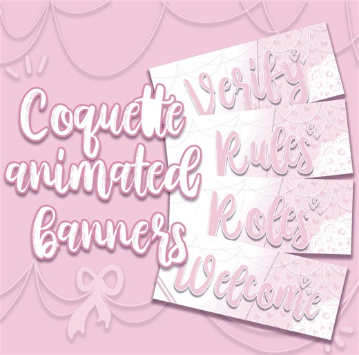 ANIMATED Coquette Discord Banners - Etsy