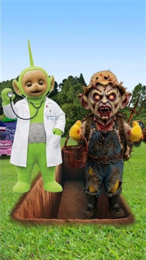 Teletubbies doctor tries to save the teletubbies who are infected with the zombie virus#shorts