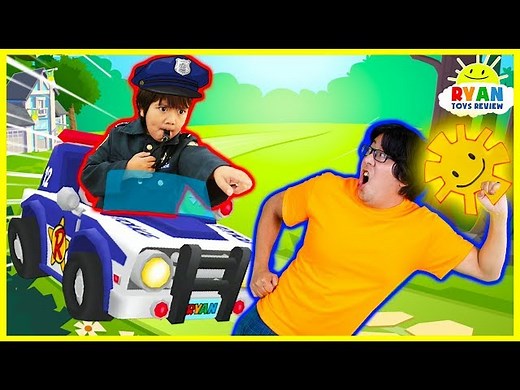 Tag with Ryan Game Challenge with New Police Car and Characters! Ryan vs Daddy and Mommy! - Videos For Kids