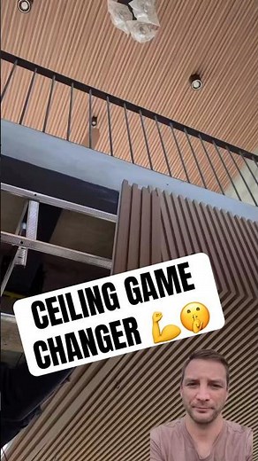 Installing PVC Ceiling Slats Like a Pro 🛠️ #interiordesign