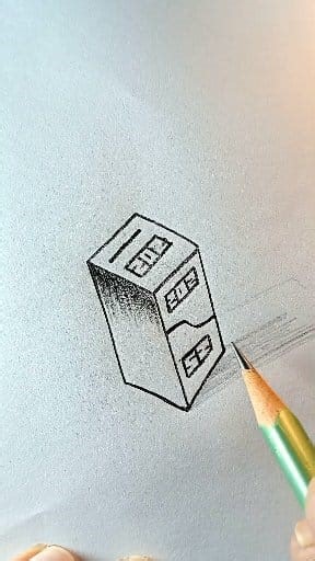 Drawing a Box easily #draw #drawing #pencilsketch #box #pencildrawing | Tawsif Drawing Gallery