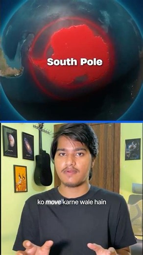 Why Scientists Move the South Pole Every Year #science #shorts #SouthPole #Antarctica
