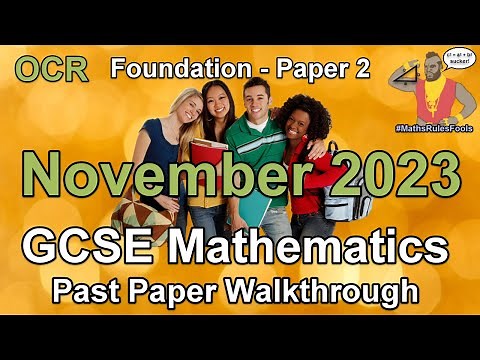 GCSE Maths OCR November 2023 Paper 2 Foundation Tier Walkthrough