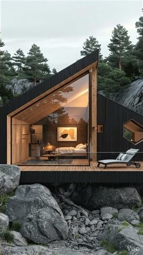 Modern Cabin Transformation in Nature
