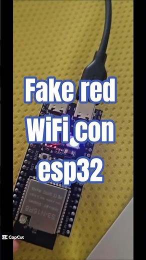 Creé una WiFi falsa con este mini chip #esp32 #arduino #ciberseguridad #electronics #electronica