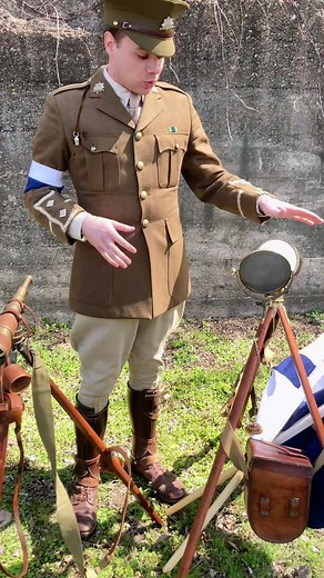 WWI British Signal Corps Officer Equipment and Signaling Tools