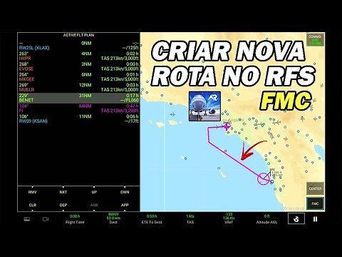 Como criar rota no FMC - Tutorial l RFS - Real Flight Simulator PRO