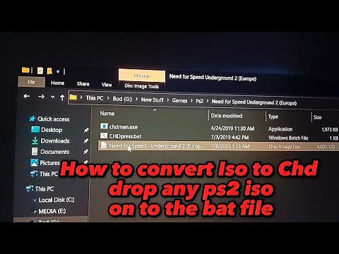 How to convert Ps2 Iso games to CHD format using Chdman to reduce size