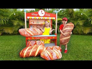 Diana plays in a toy store