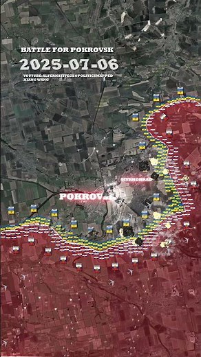 Battle for Pokrovsk/ Покровск 2025 Animated Map #ukrainewar #pokrovsk #покровск