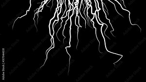 Moving growing roots on black background. Animation. Abstract animation of branching roots like live vines on black background Stock Video