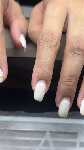 From Softgel to BIAB #softgelnailextensions #homebasednailartist #rhogiesnailextension #nailart #nailinspo