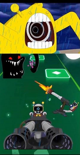 SIMON and MONSTERS 👹- INCREDIBOX SPRUNKI / Tiles Hop song COFFIN DANCE