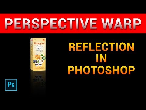Perspective Warp Reflection in Photoshop | Mirror Effect for Text & Objects (2025) Perspective Warp