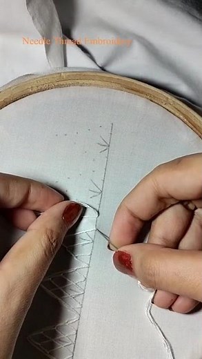 Modern Border Embroidery Step by step Tutorial | Modern Embroidery Border For Beginners