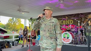 1K views · 17 reactions | Scott stopped by IslandIsland Green today to honor those who have served and currently serve at their Flag Day celebration! | Weird Science Band | Facebook