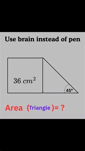 Think & Solve on Instagram: "Basic mathematics Triangle problem algebra tricky problem #mathteacher #mathlover #mathfun #algebra"