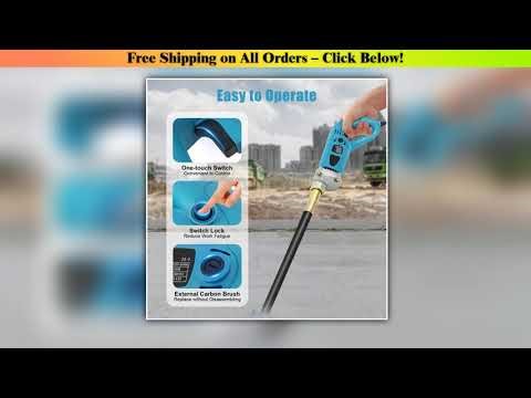 1.5m Hose Handheld Electric Concrete Vibrator Cordless Vibrating Tool Bubbles Remove 1300W Top