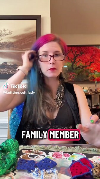 Not your granny’s square #knittingcultladyisapsyop #cultofmaga | knitting