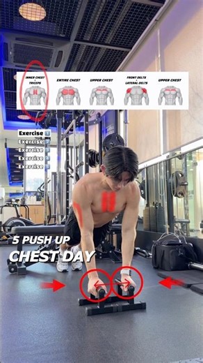 🔸5 Push-Up Hand Position Changes 🔥 #gymtips #fitnesstips #ytshorts #gymmotivation