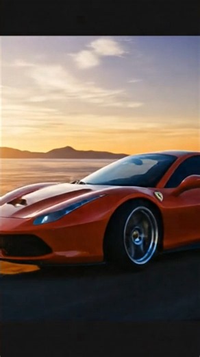 Red Ferrari Supercar Drifting with High-Speed Action #ytshorts #ai #viral