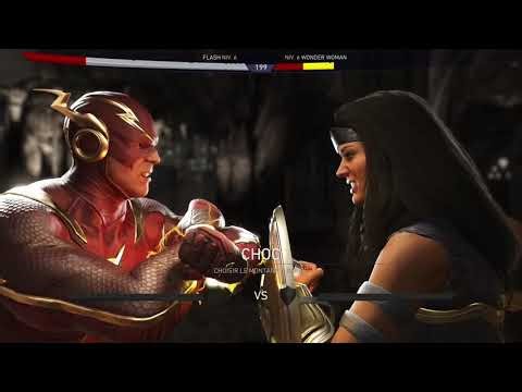 Injustice 2 flash vs bane wonder woman Brainiac FR
