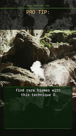 Minecraft tip: find rare biomes with this technique 🌍