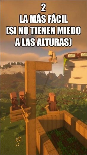 Las MEJORES formas de transportar aldeanos en Minecraft #minecraft #minecraftshorts #aldeanos