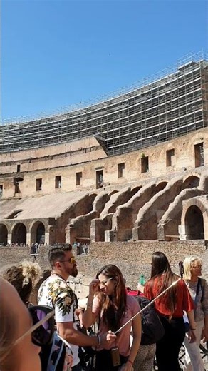 The Colosseum in Rome, Italy, is the largest ancient amphitheater ever built #travel #rome #italy