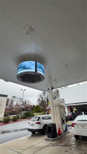 They added a jumbotron to distract you from the gas price 😂⛽️