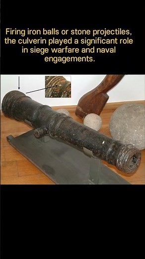 Medieval cannon Culverin, Cañón medieval Culverin, 中世纪火炮 Culverin, 중세 대포 컬버린
