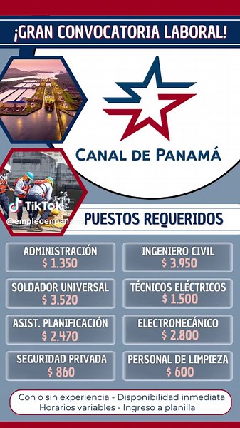 Trabaja en el Canal de Panamá: Oportunidades Laborales Únicas