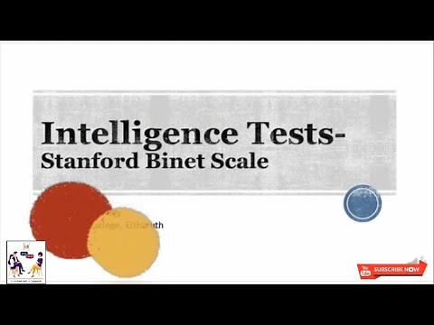 Psychology Classes | Intelligence Test - Sanford Binet Scale