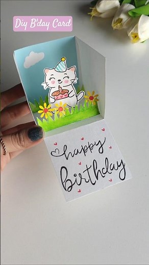 CUTEST EVER Handmade Birthday POP UP Card!