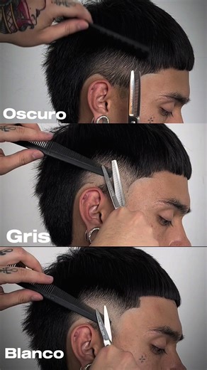 Acá les dejo un par de movimientos que uso para pulir a tijera utilizando las E2, Aq, H5 de @deluxe.line @dannistylez @barberdepotcolombia #barberia #barberos #barberlife #barbereducation #fadehaircut